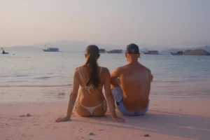 Komodo Tours, Sunset at Pink Beach with Partner